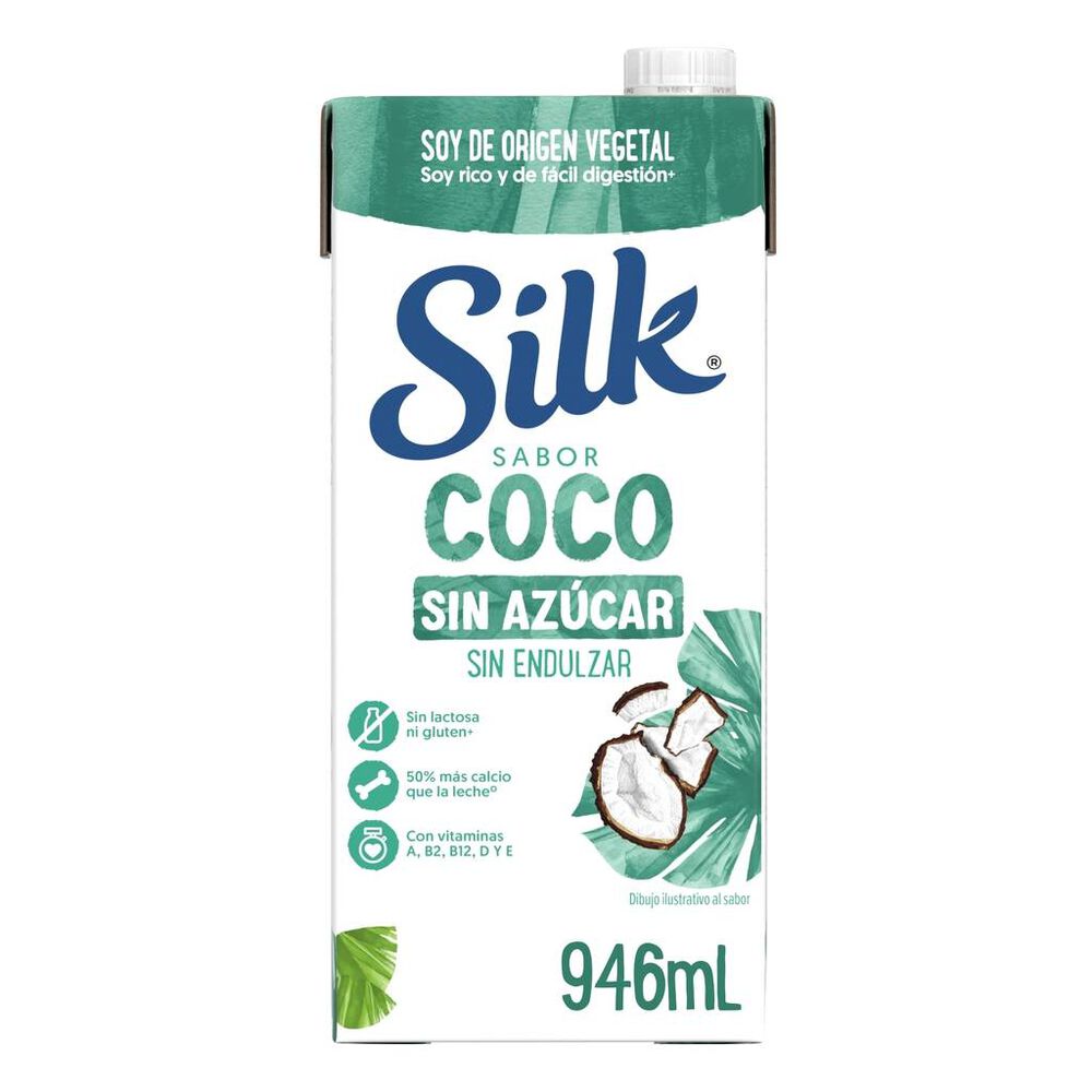Silk Alimento Líquido De Coco Sin Azúcar 946mL image number 0