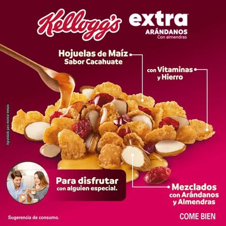 Cereal Kellogg´s Extra Arándanos Caja 420 Gr image number 3