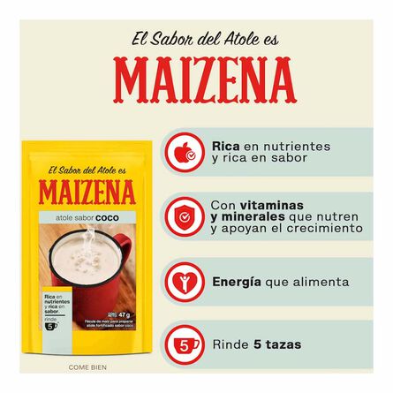 Atole Maizena Sabor Coco 47 g image number 5