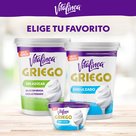 Yoghurt Griego Vitalínea sin azúcar 900 g image number 3
