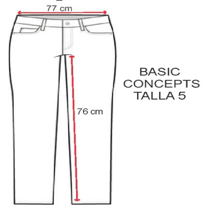 Jeans de Dama Basic Concepts Junior Talla 7 Doble Stone image number 3