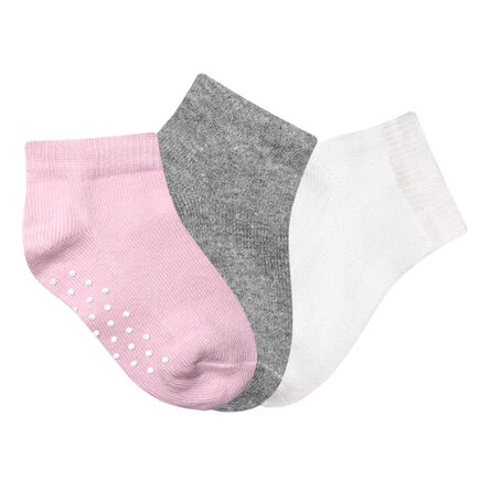 Tines Baby Essentials 443 Rosa Gris Blanco Talla 0-2 3 Pares image number 2