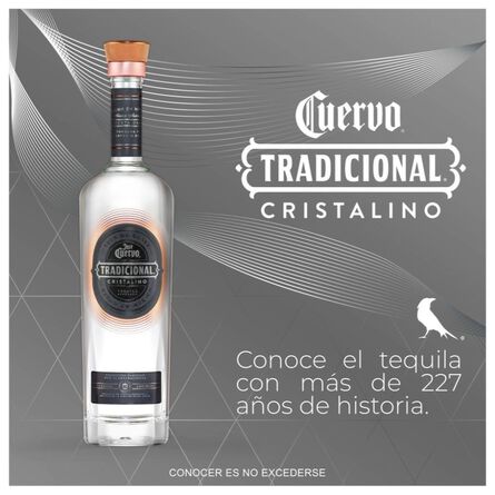 Tequila Cuervo Tradicional Cristalino Reposado 750 ml image number 4
