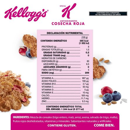 Cereal Kellogg's Special K Cosecha Roja Antioxidante Caja 340 Gr image number 2