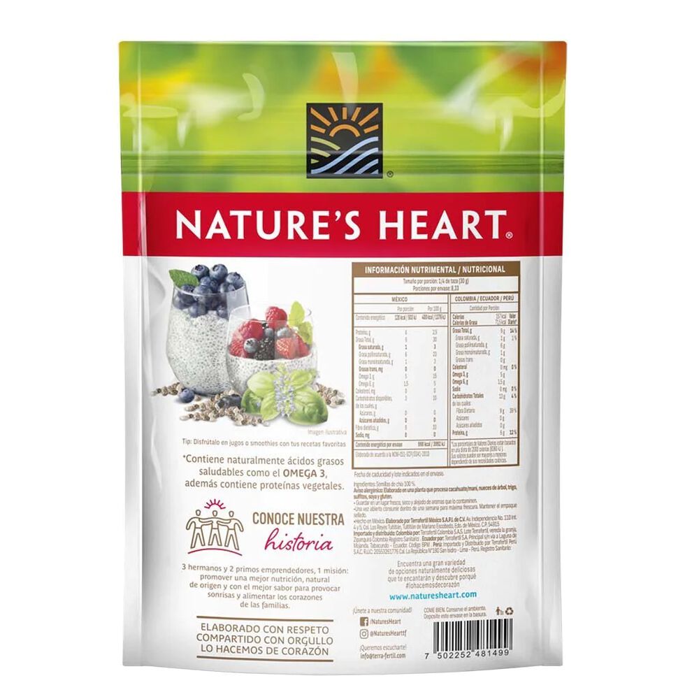 Chia Nature's Heart Chia Raw250g image number 1