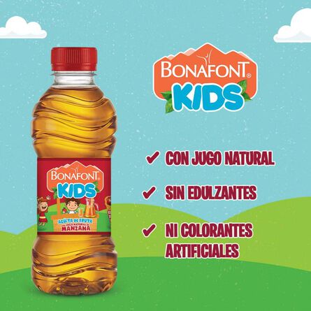 Agua Bonafont Kids con Jugo Natural Sabor Manzana 6 Pack 300 ml image number 3