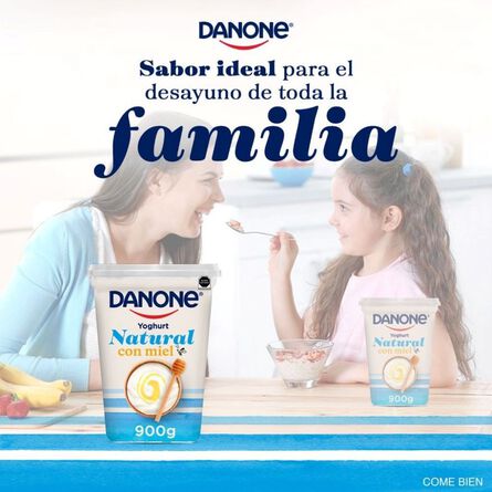 Yoghurt Danone Natural con Miel de Abeja 900g image number 4