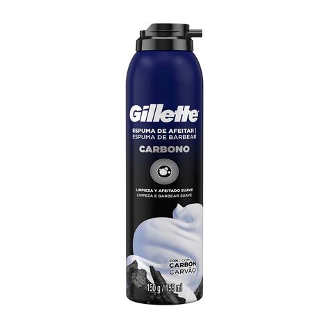 Espuma para Afeitar Gillette Carbono Limpieza Profunda 155 ml