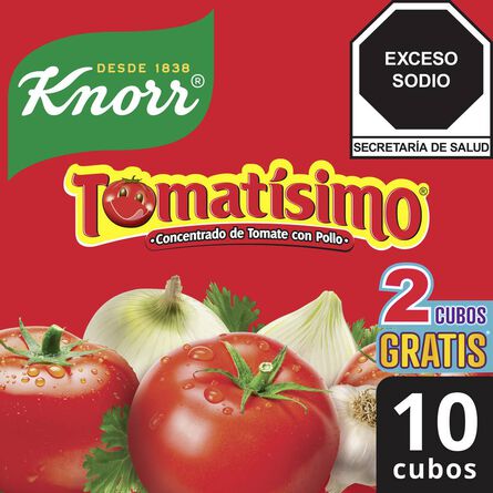 Concentrado de Tomate con Pollo Tomatisímo Knorr 10 cubos image number 1