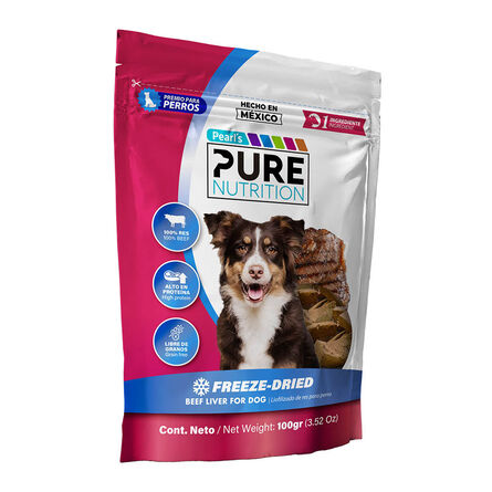 Premios para Perro Pure Nutrition Liofilizado de Res 100 gr image number 1