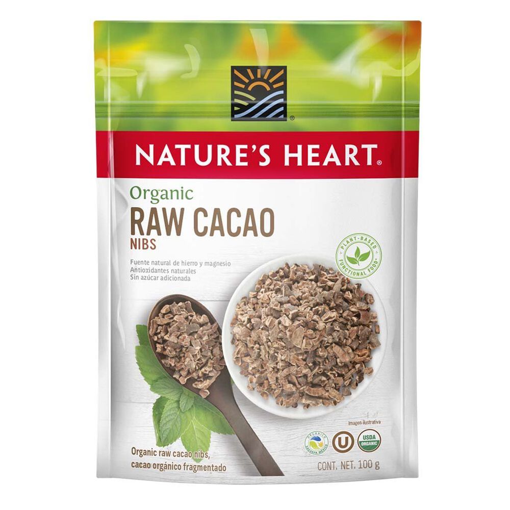 Cacao Nature's Heart Organic Cacao Nibs 100g image number 0