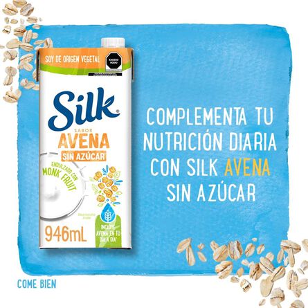 Silk Alimento Líquido de Avena sin Azúcar Sabor Monkfruit 946 ml image number 3
