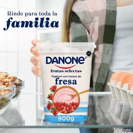Yoghurt Danone con Trozos Fresa 900g image number 5