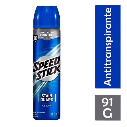 Desodorante Antitranspirante En Aerosol Speed Stick Stainguard Clean 91 G image number 3