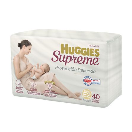 Pañal para Bebé Huggies Supreme Unisex, Etapa 2 con 40 Piezas image number 1
