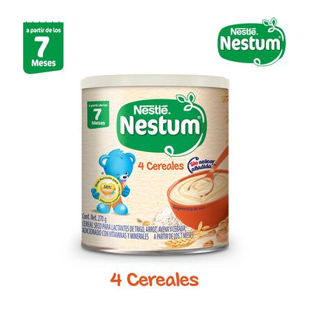 Cereal Infantil Nestum Etapa 2 4 Cereales Lata 270g image number 3