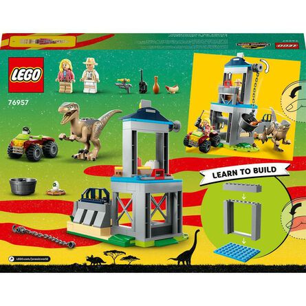 Set de Lego Jurassic Park 76957 Escape del Velocirraptor 137 pzas image number 7