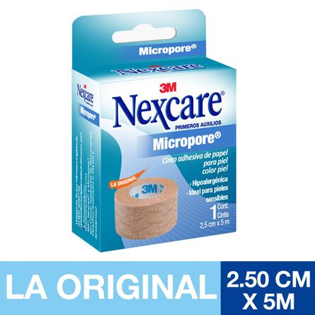 Cinta Micropore 3M Nexcare Piel 2.5 cm x 5 m 1 pieza image number 1