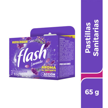 Pastilla Sanitaria Flash Lavanda 65 g image number 1