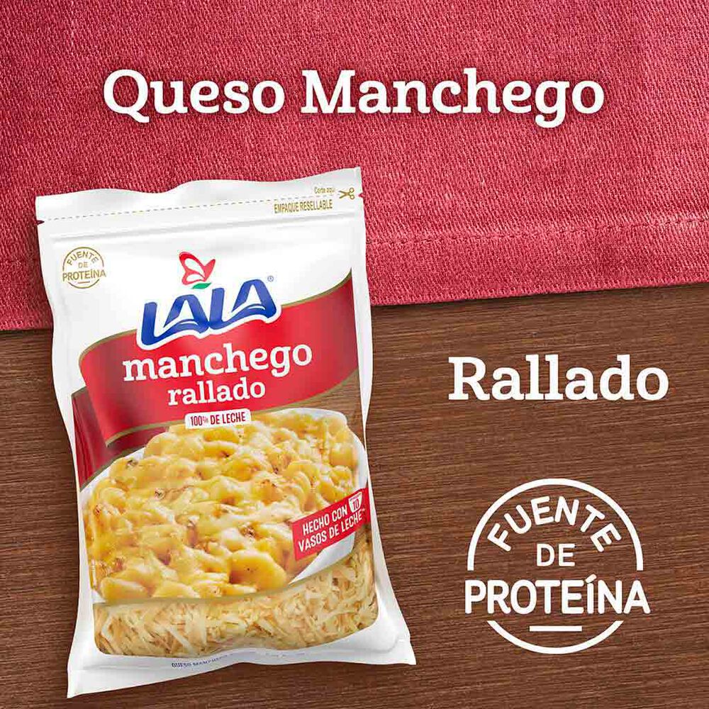 Queso Lala Manchego Rallado  250 g image number 4