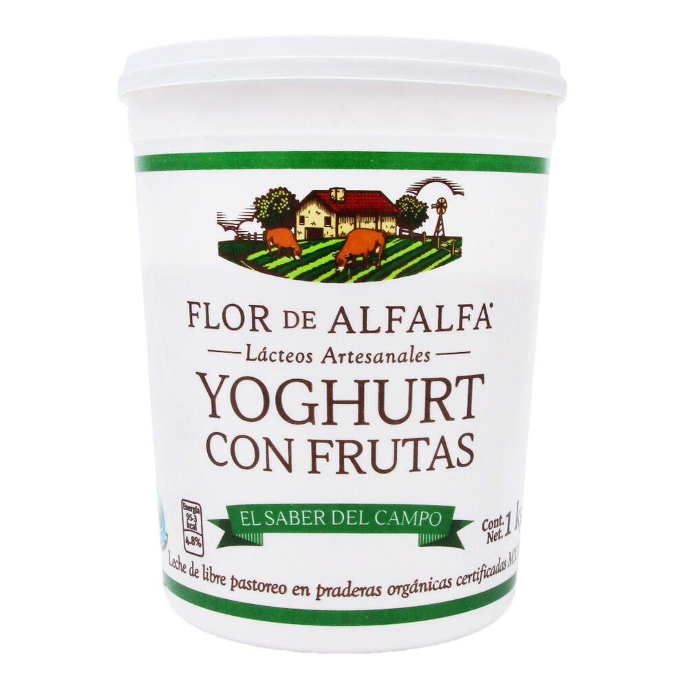 Yoghurt Frutas Pasión Flor de Alfalfa Orgánico 1 Kg image number 0
