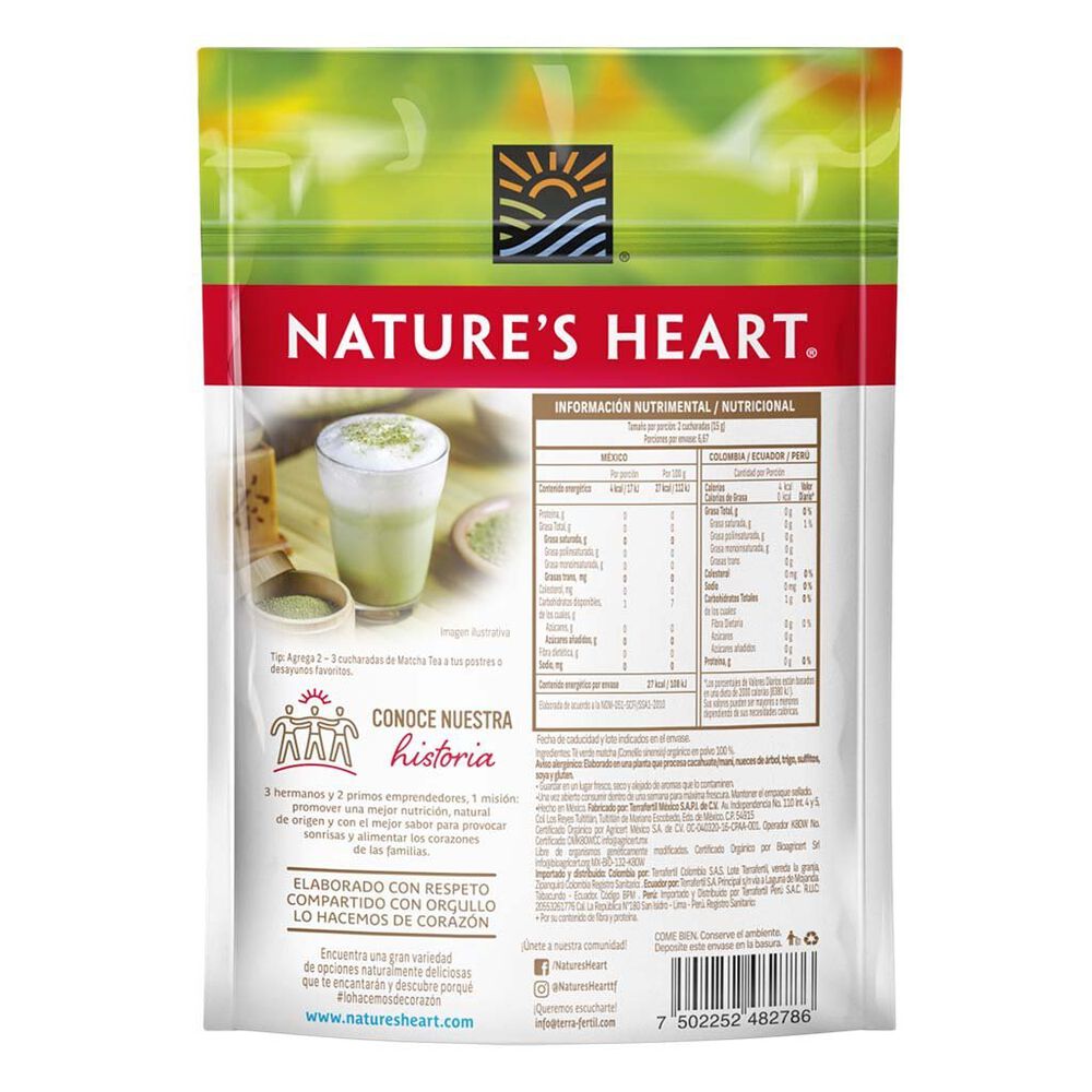 Matcha Nature's Heart Organic Matcha Tea 100g image number 1