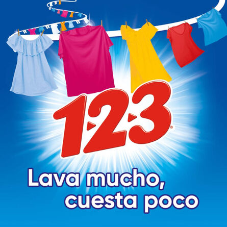Detergente Líquido 1-2-3 para Ropa Blanca 4.65L image number 5
