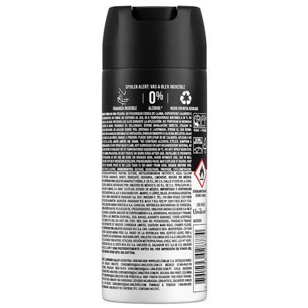 Desodorante Antitranspirante En Aerosol Axe Black Para Caballero 88g image number 1