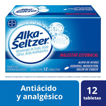 Antiácido Alka-Seltzer 12 Tabletas Efervescentes&nbsp; image number 6