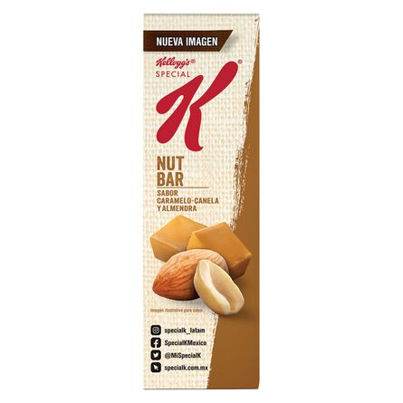 Barras Kellogg's Special K Nut Bar Caramelo-Canela y Almendra 5 pzas image number 2