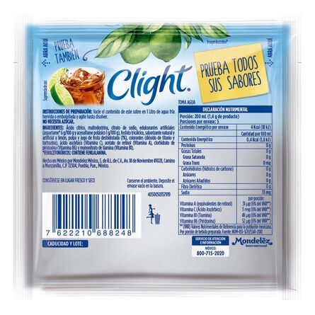 Concentrado en Polvo Clight sabor Limonada 7 g image number 1