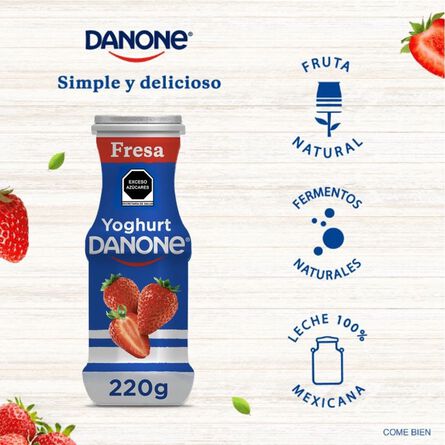 Yoghurt Danone Bebible con Fresa y Moras 6 piezas de 220 gr c/u image number 5