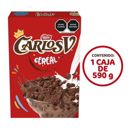 Cereal Nestlé Carlos V Sabor Chocolate Caja 590 Gr image number 1