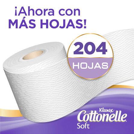 Papel higiénico Cottonelle Soft XL 12 rollos de 204 hojas c/u image number 1