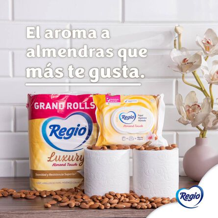 Papel Higiénico Regio Luxury Almond Touch 18 Rollos image number 5