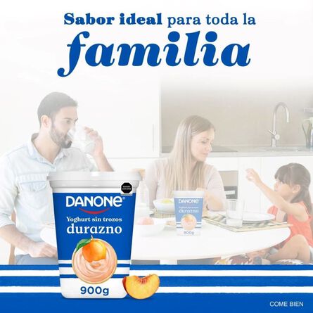 Yoghurt Danone Sabor Durazno 900g image number 6