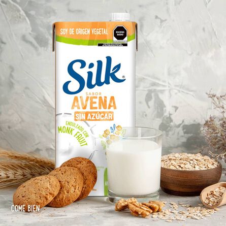 Silk Alimento Líquido de Avena sin Azúcar Sabor Monkfruit 946 ml image number 5