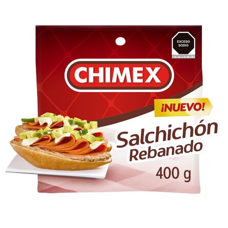 Salchichón rebanado Chimex 400 g image number 3