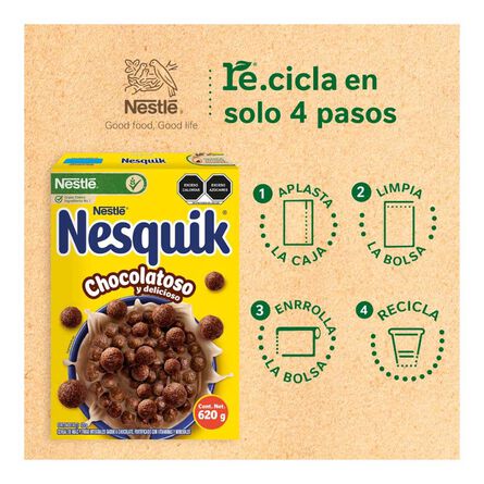 Cereal Nestlé Nesquik Sabor Chocolate Caja 620 Gr image number 5