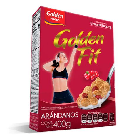 Cereal Golden Foods Golden Fit Berries Caja 400 Gr