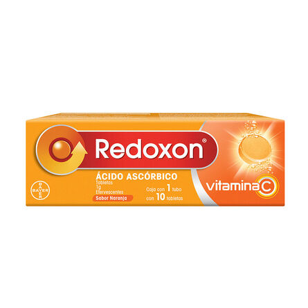 Vitamina C Redoxon Sabor Naranja 10 Tabletas Efervescentes image number 1