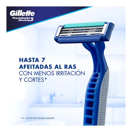Rastrillo Gillette Prestobarba Ultra Grip3 4 piezas image number 1