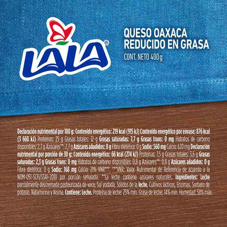 Queso Lala Oaxaca Light  400 g image number 1