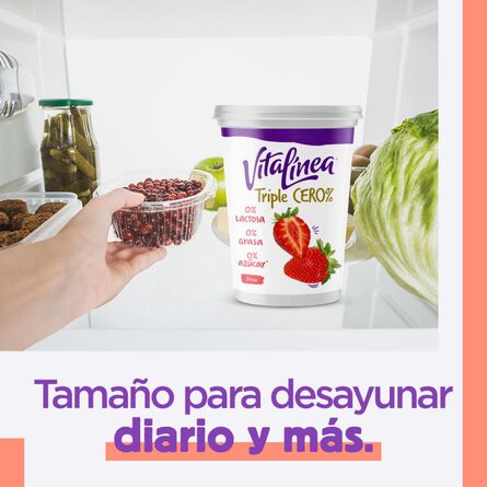 Yoghurt Vitalínea con Fresa sin Azúcar Añadida 900g image number 5