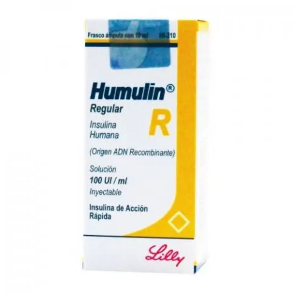 Humulin R 100 U.I. 100 ml  Solución Inyectable 1 pza image number 0