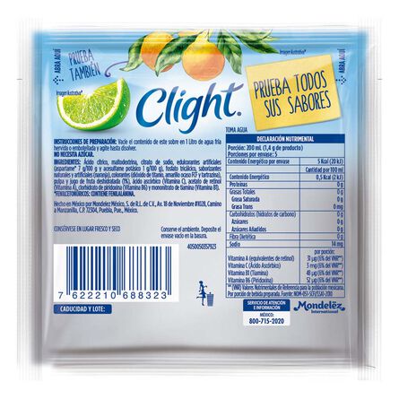 Concentrado en Polvo Clight sabor Naranja 7 g image number 1