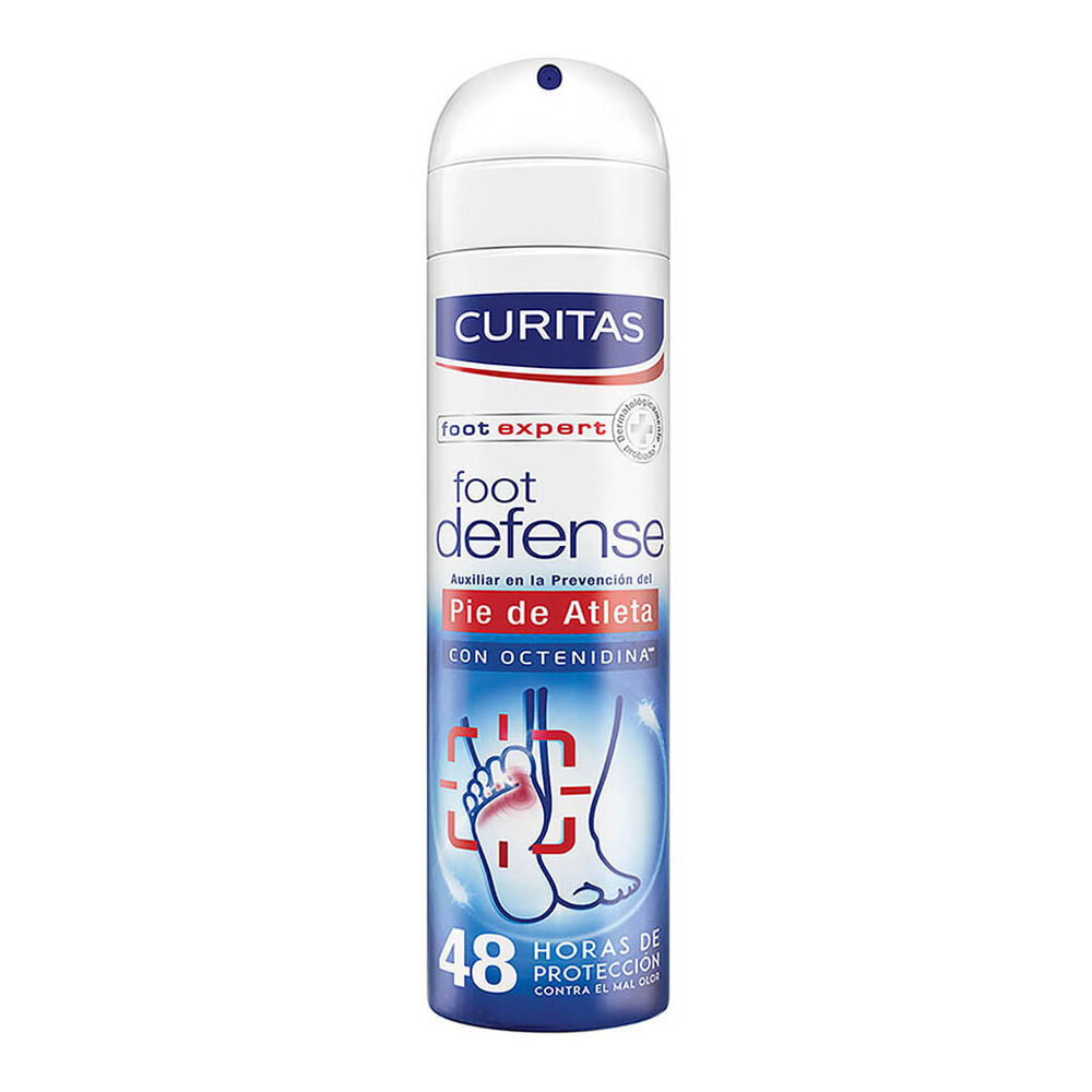 Desodorante para pies de doble protección con octenidina Curitas Foot Defense 150 ml image number 0
