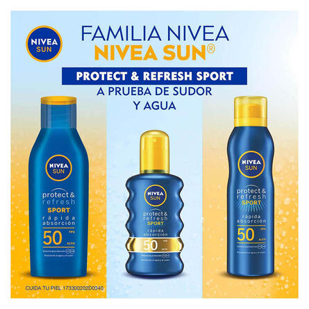 Protector Solar Corporal Nivea Sun Protect & Refresh Sport FPS 50+ 200 ml image number 8
