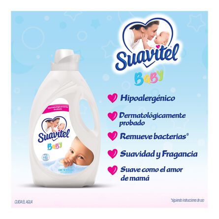 Suavizante de Telas Antibacterial Suavitel Baby para Bebé 3 lt image number 6