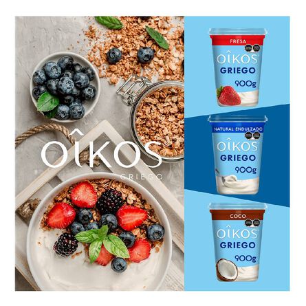 Yoghurt Griego Oikos Natural 900 g image number 4